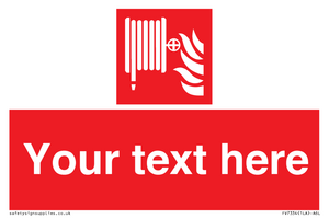 Custom Fire hose reel Sign